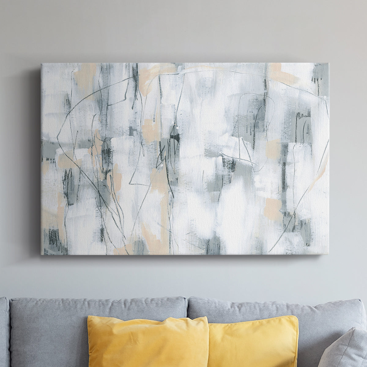 Stone Hatchmarks I - Canvas Art Print