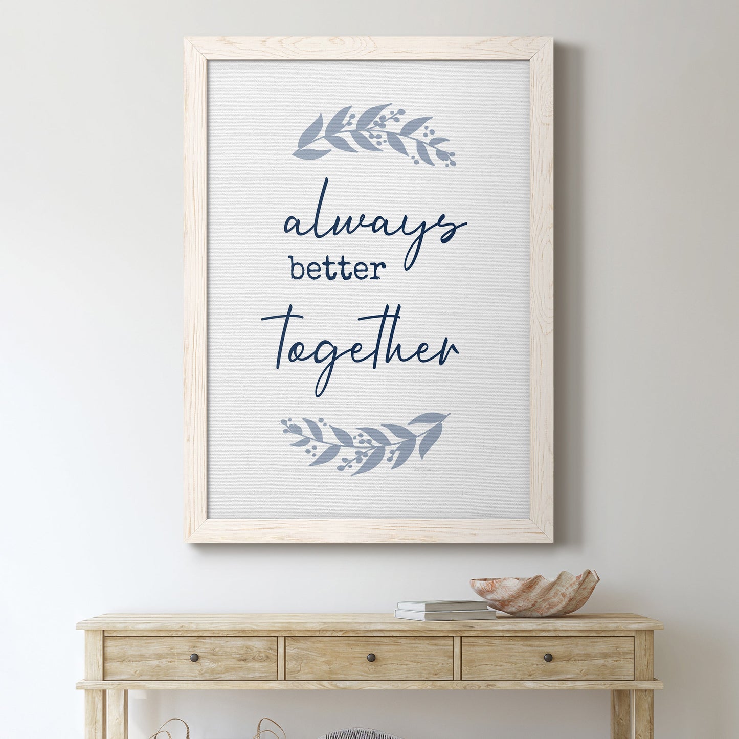 Always Together - Premium Canvas Framed in Barnwood - Ready to Hang