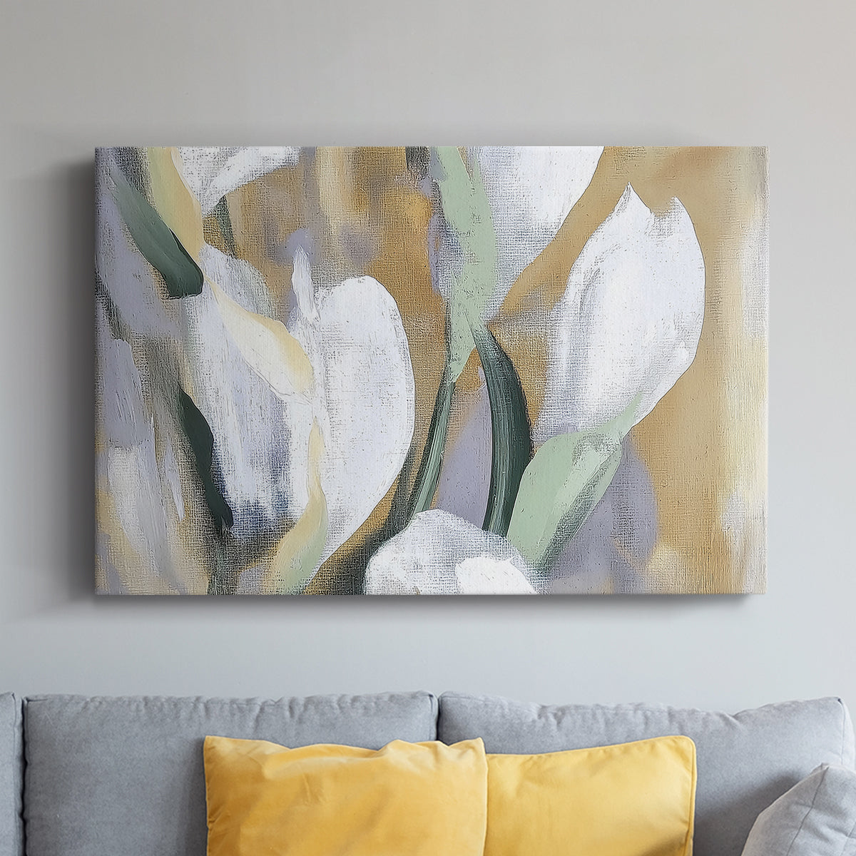 Floral Watercolor LV - Canvas Art Print