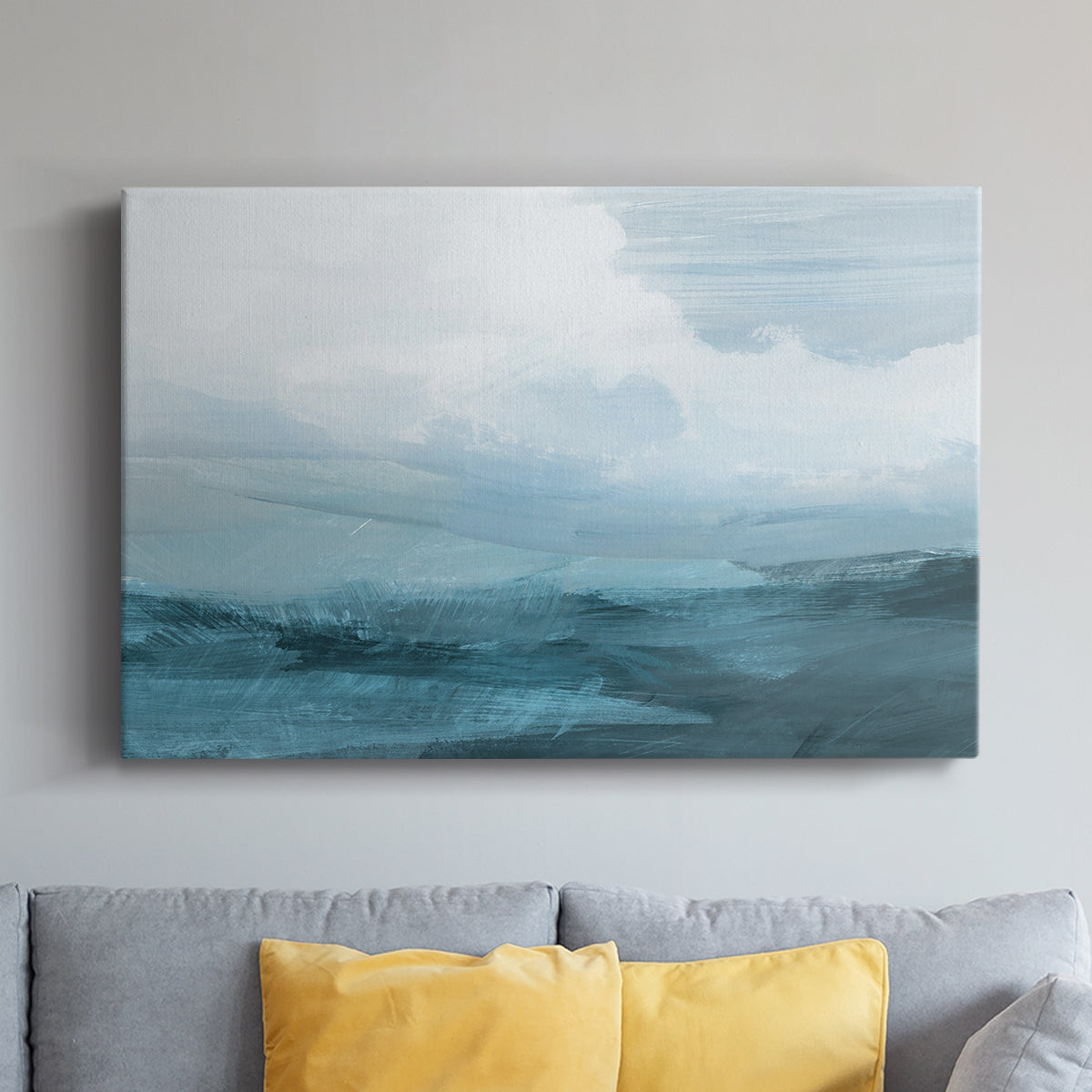 Azure Rising IV - Canvas Art Print