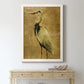 Gold Crane at Dusk II - Premium Canvas Framed in Barnwood - Ready to Hang