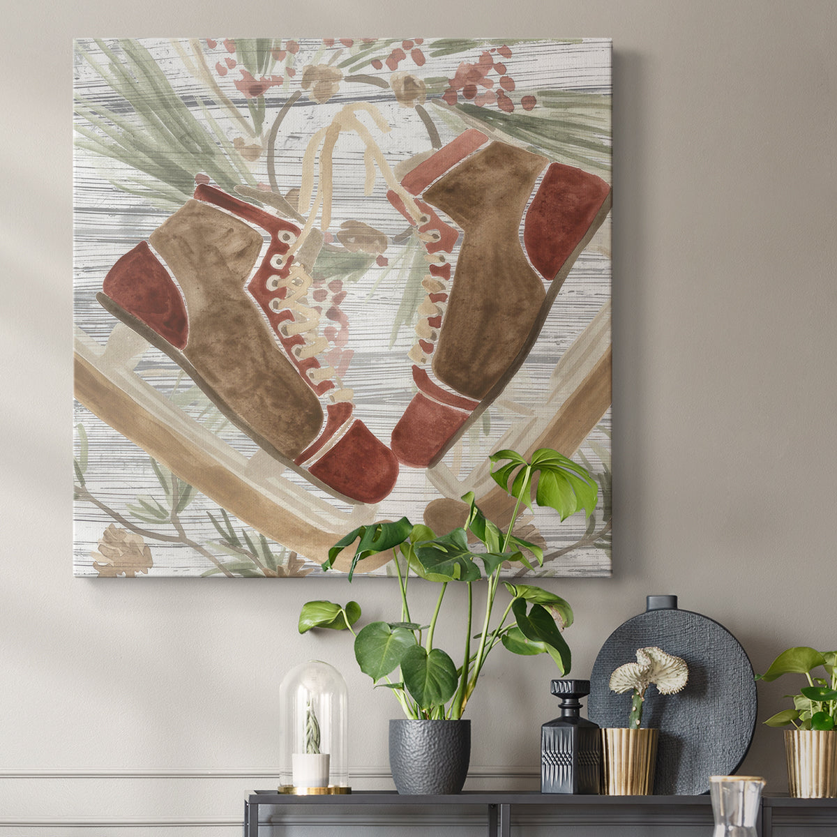 Pinecone Lodge I - Canvas Art Print