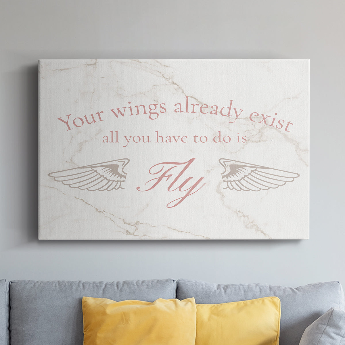 Wings Exist - Canvas Art Print