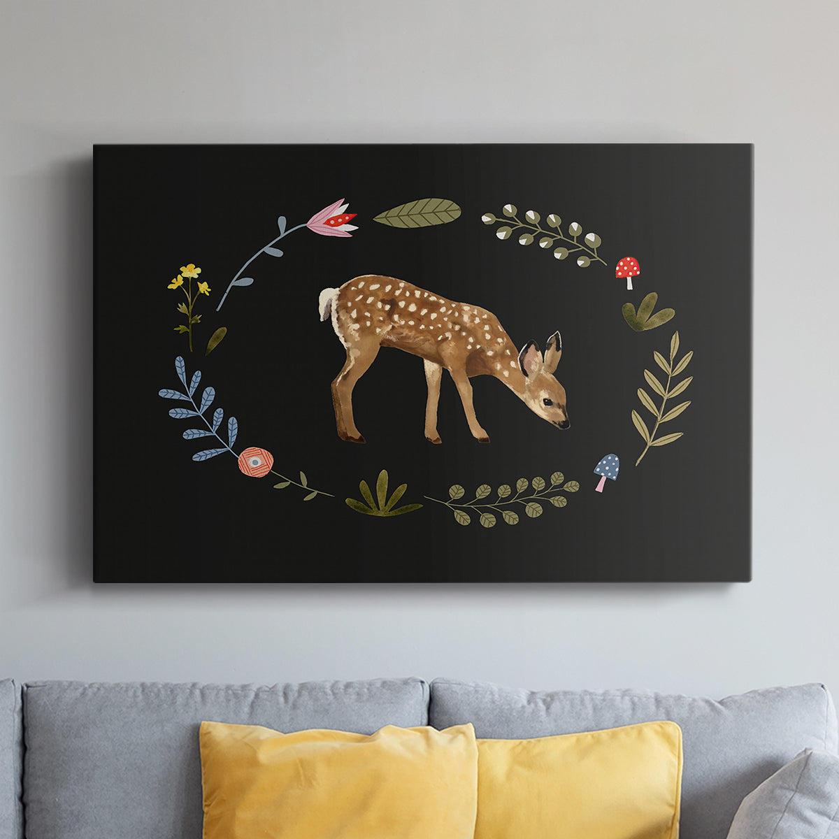 Critter & Foliage III - Canvas Art Print