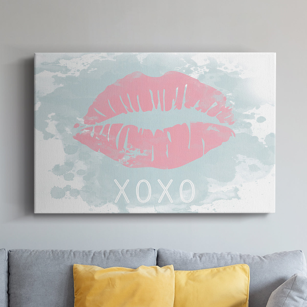 XOXO in Color - Canvas Art Print