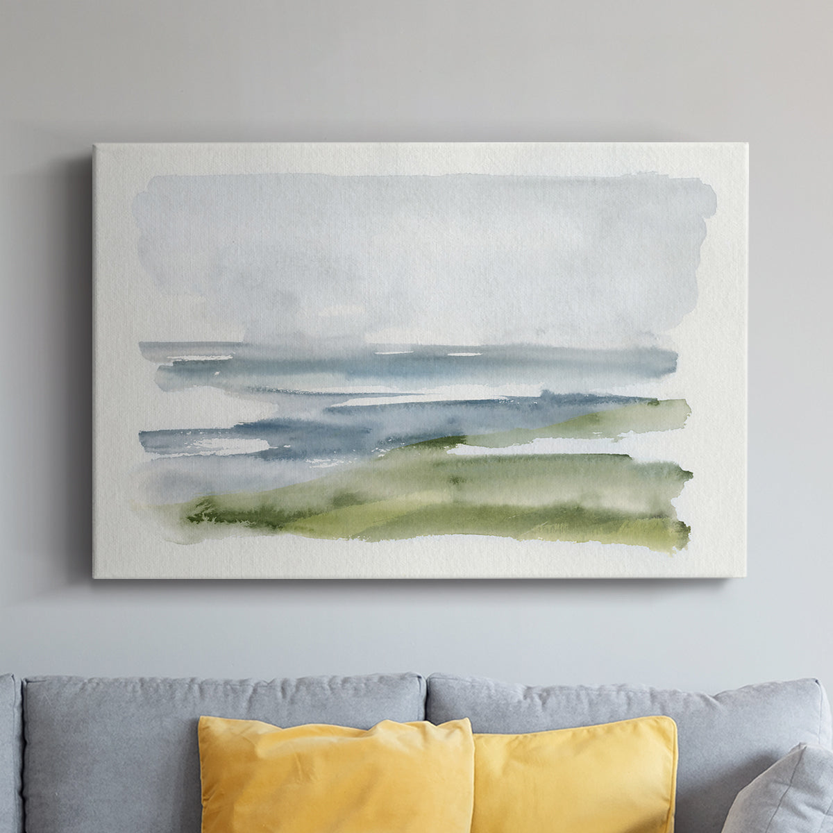 Coastline Splash I - Canvas Art Print