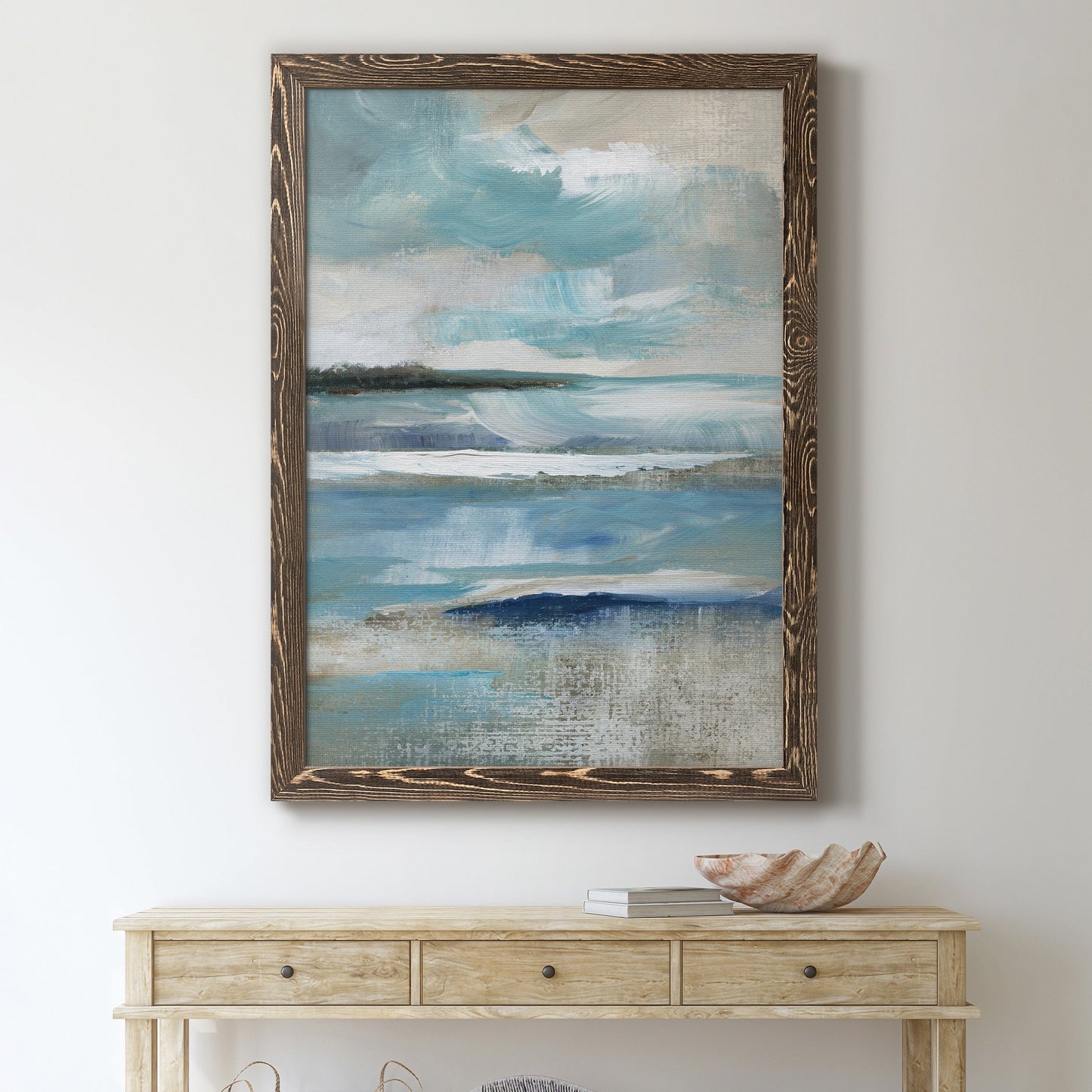 Distant Drama I - Premium Canvas Framed in Barnwood - Ready to Hang