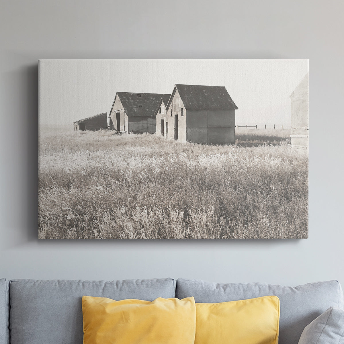 Neutral Barn - Canvas Art Print