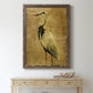 Gold Crane at Dusk II - Premium Canvas Framed in Barnwood - Ready to Hang