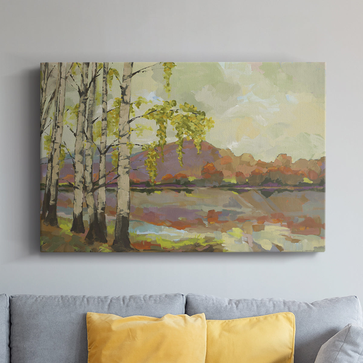 Birch Stand - Canvas Art Print