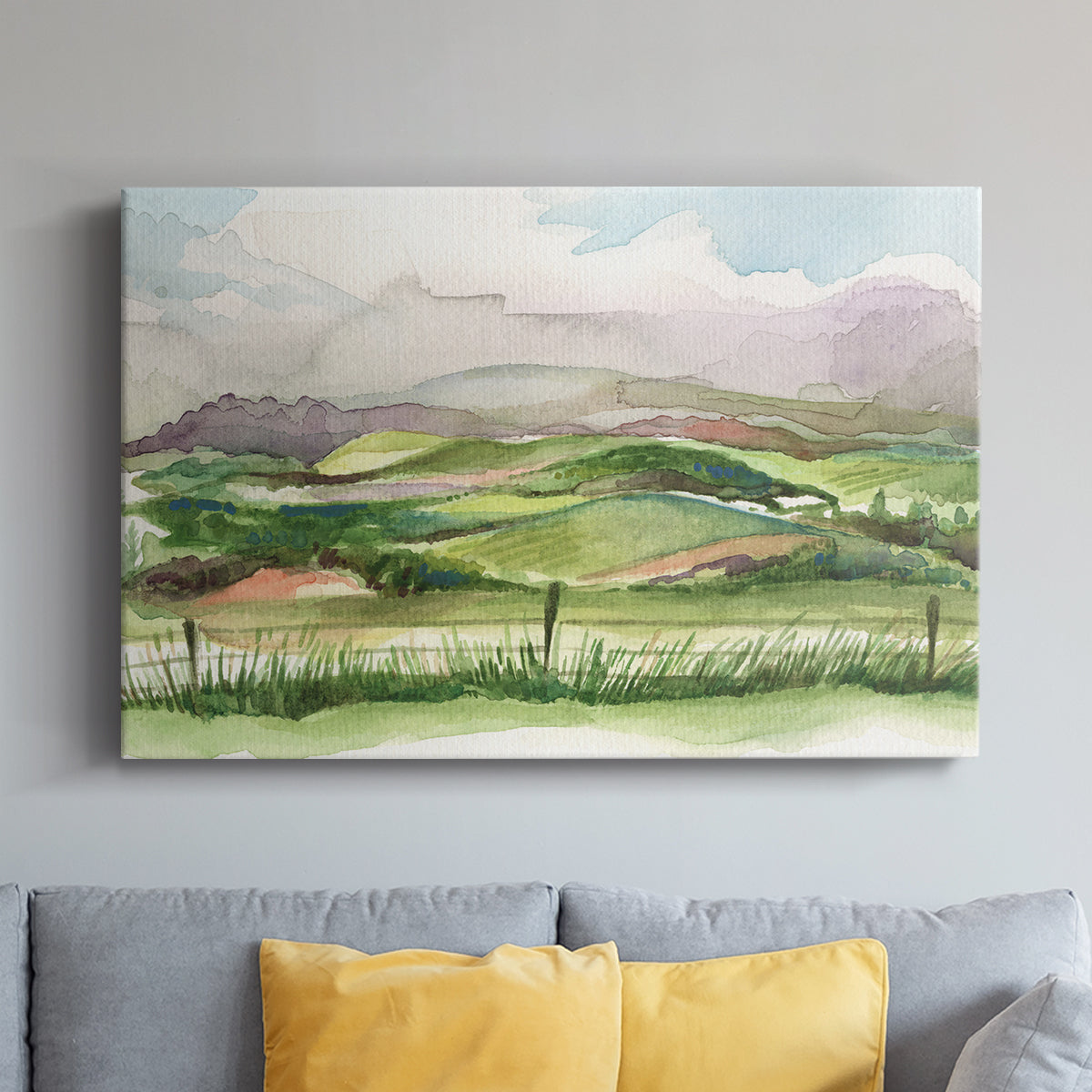 Bennachie Rain II - Canvas Art Print