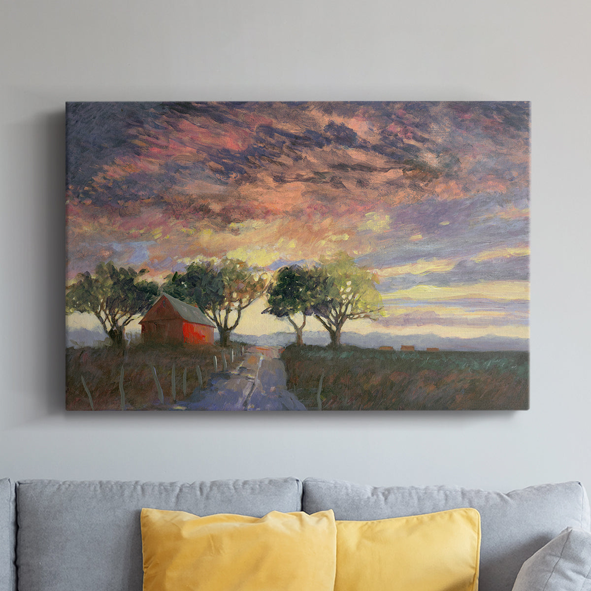 Fire in the Sky - Canvas Art Print