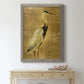 Gold Crane at Dusk I - Premium Canvas Framed in Barnwood - Ready to Hang