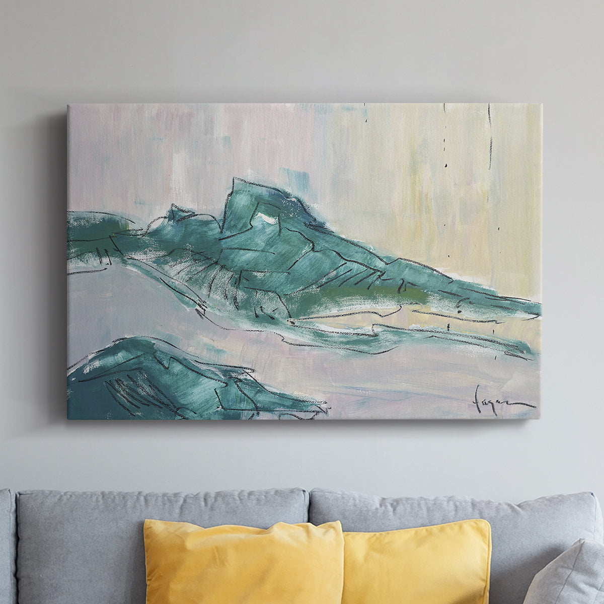 No tears for the Mountain - Canvas Art Print