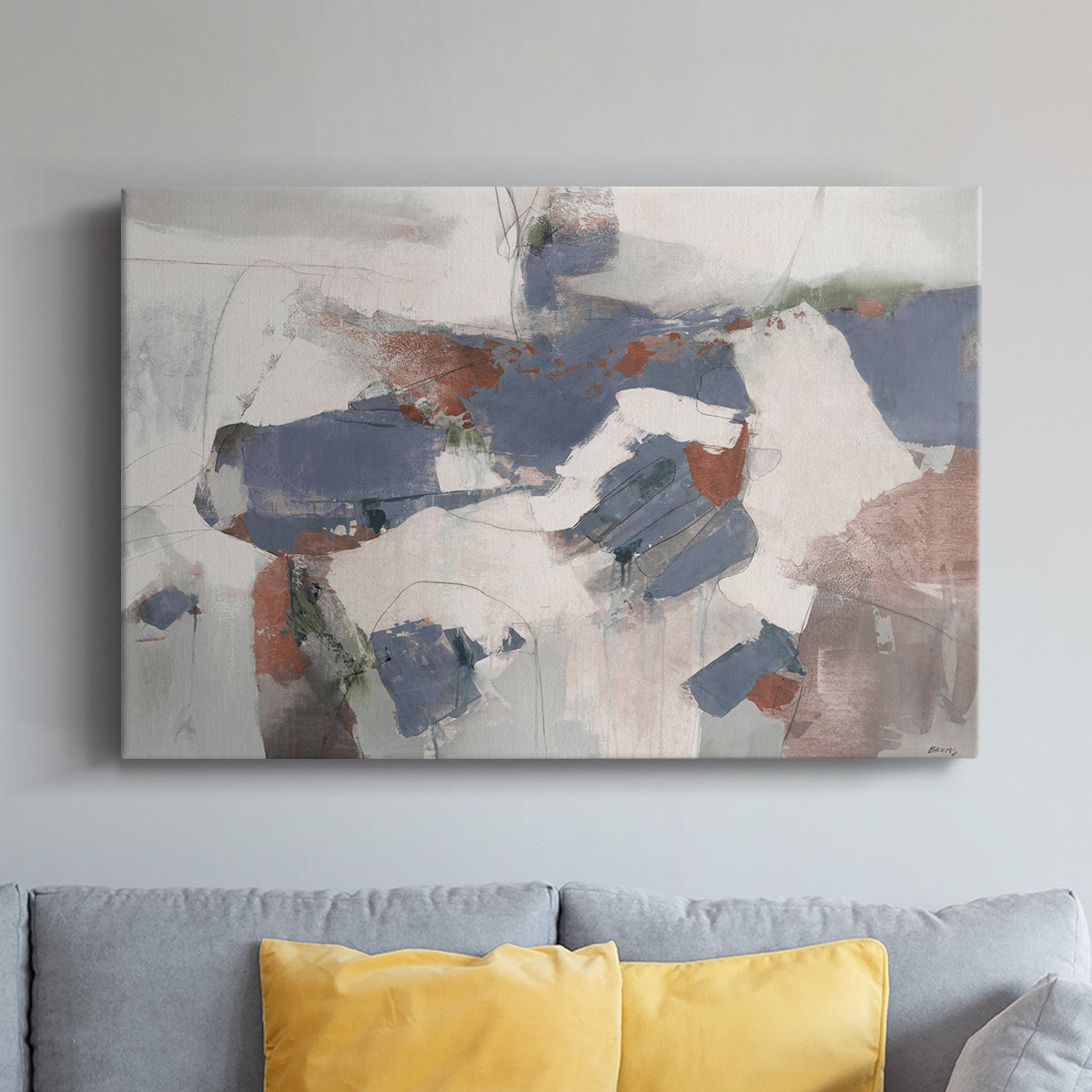 Coral Abstract - Canvas Art Print