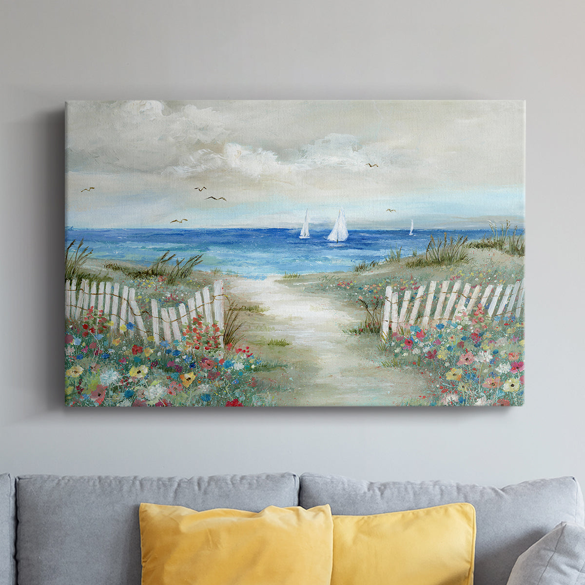 Coastal Garden - Canvas Art Print