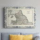 Bordered Map of England & Wales - Canvas Art Print