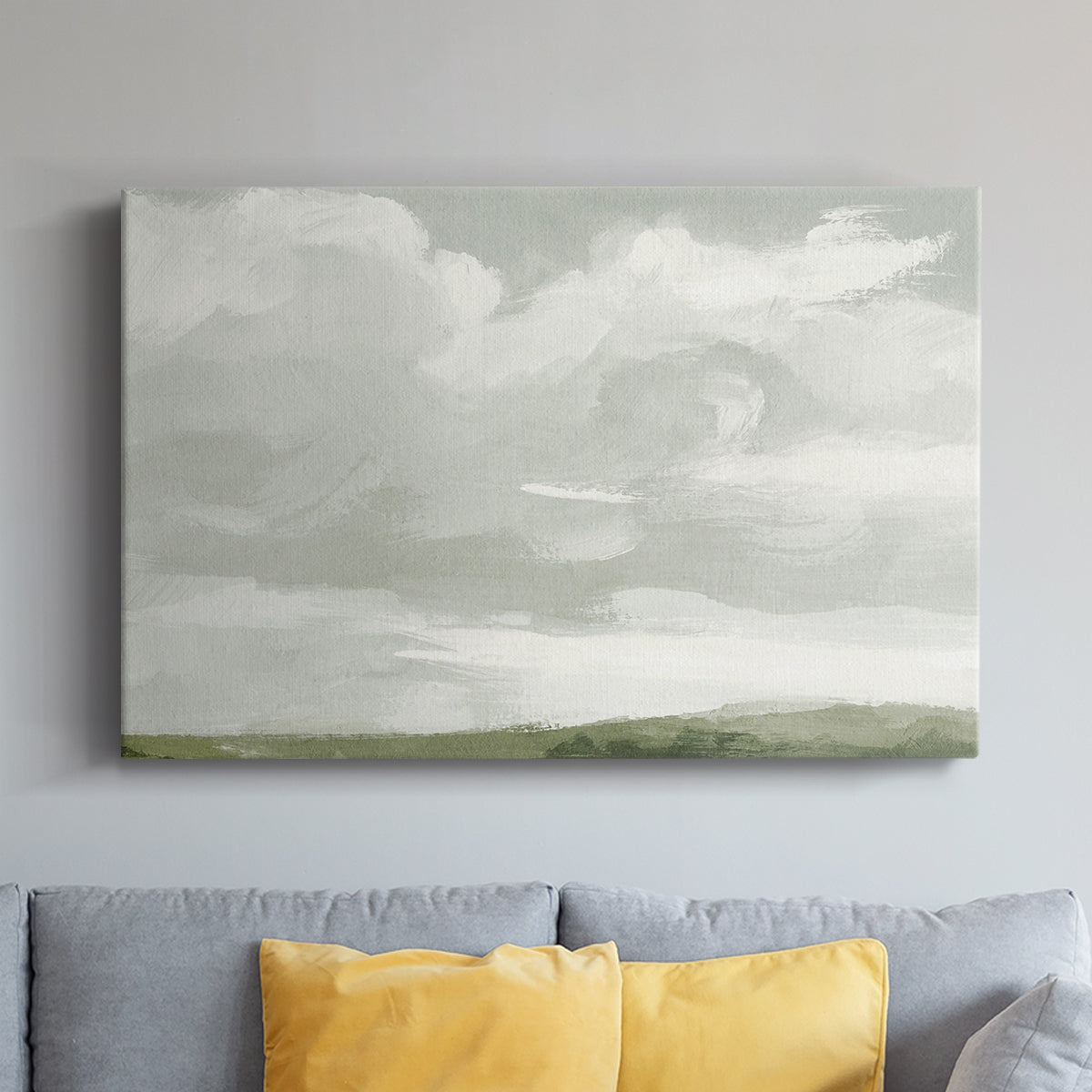 Gray Stone Sky III - Canvas Art Print