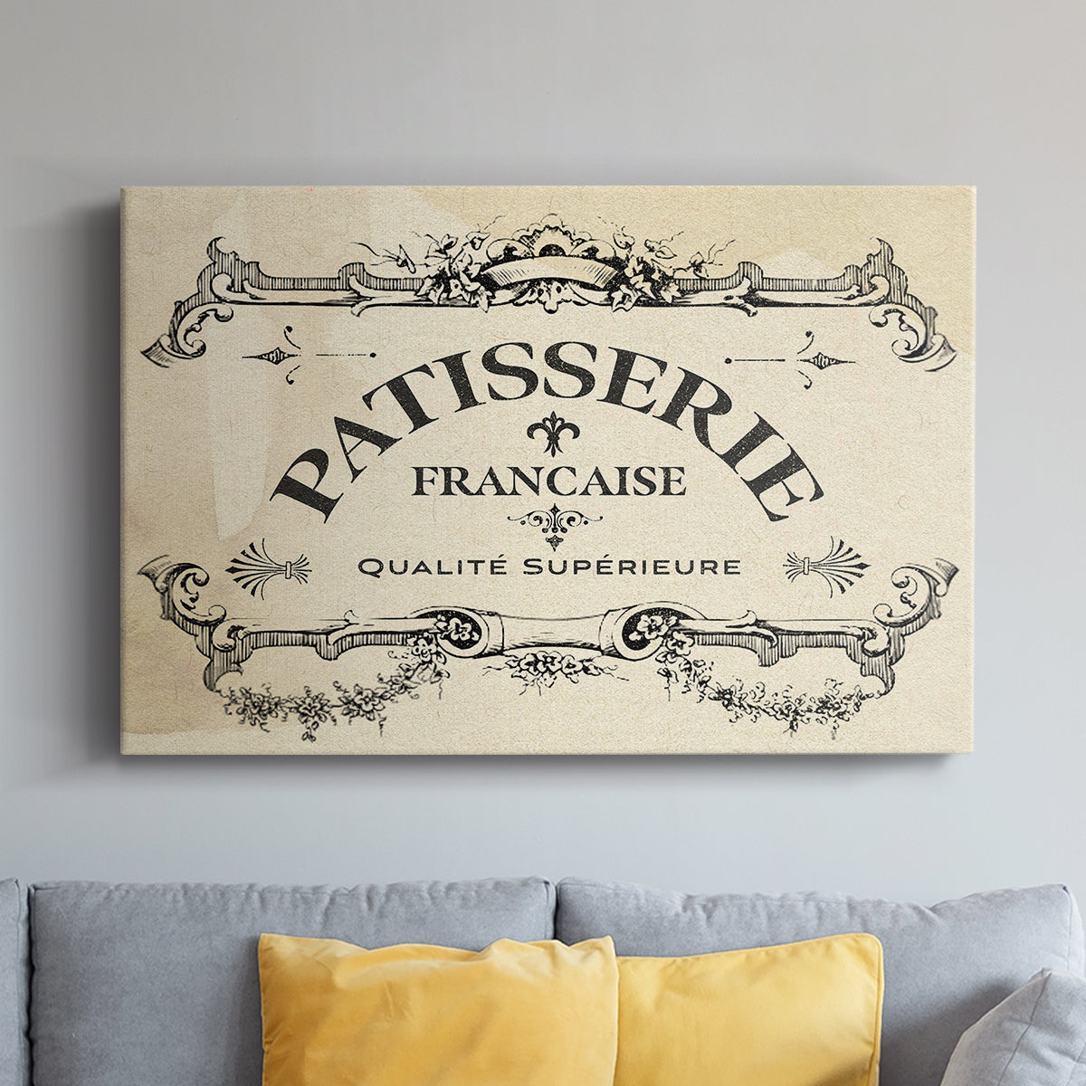 Antique French Label I - Canvas Art Print