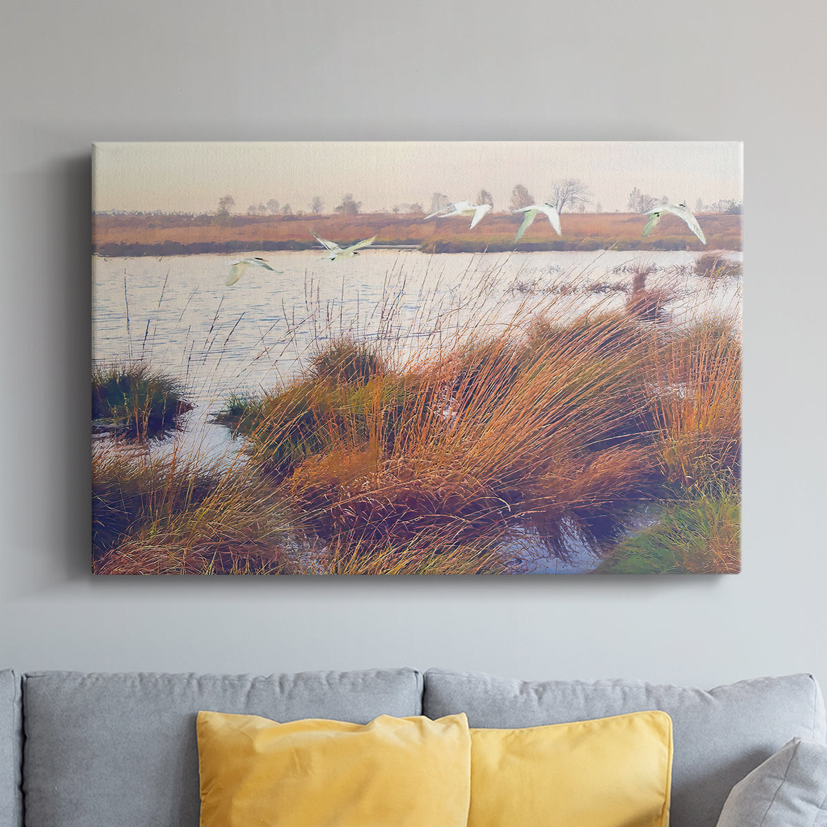 Marshland Hues I - Canvas Art Print