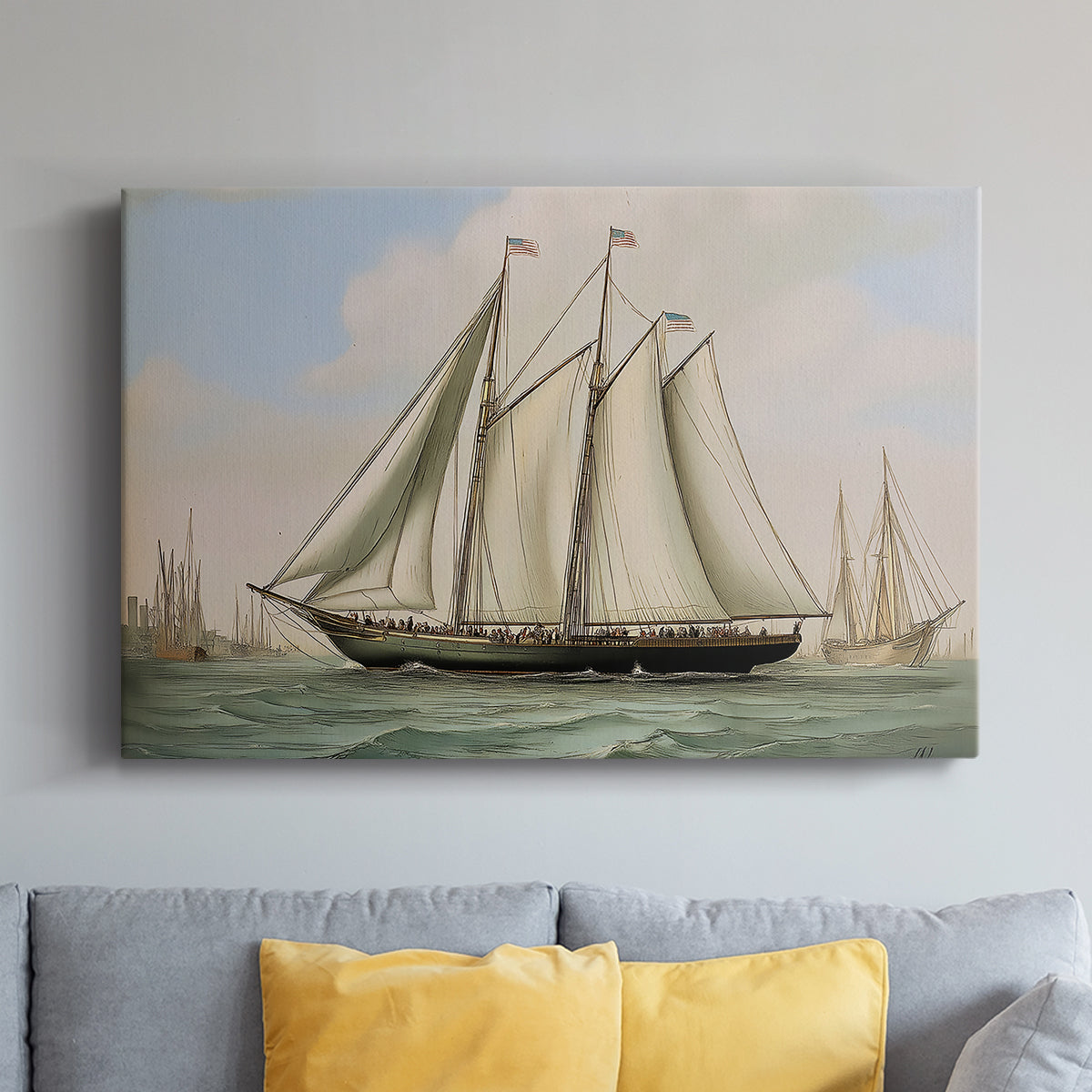 Vintage Ship XLVI - Canvas Art Print