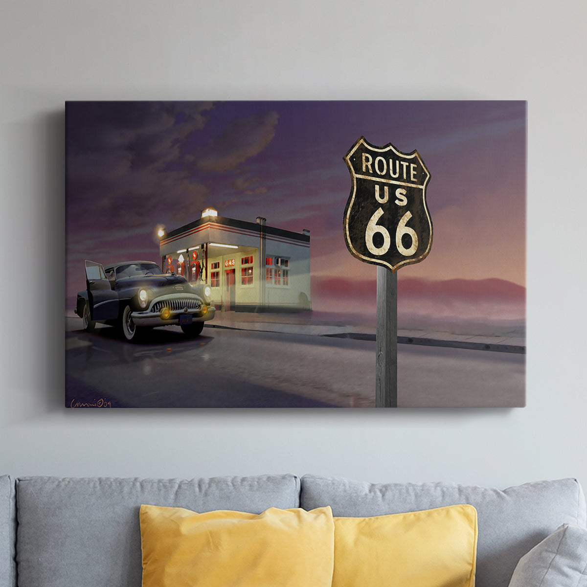 Route 66 - Canvas Art Print