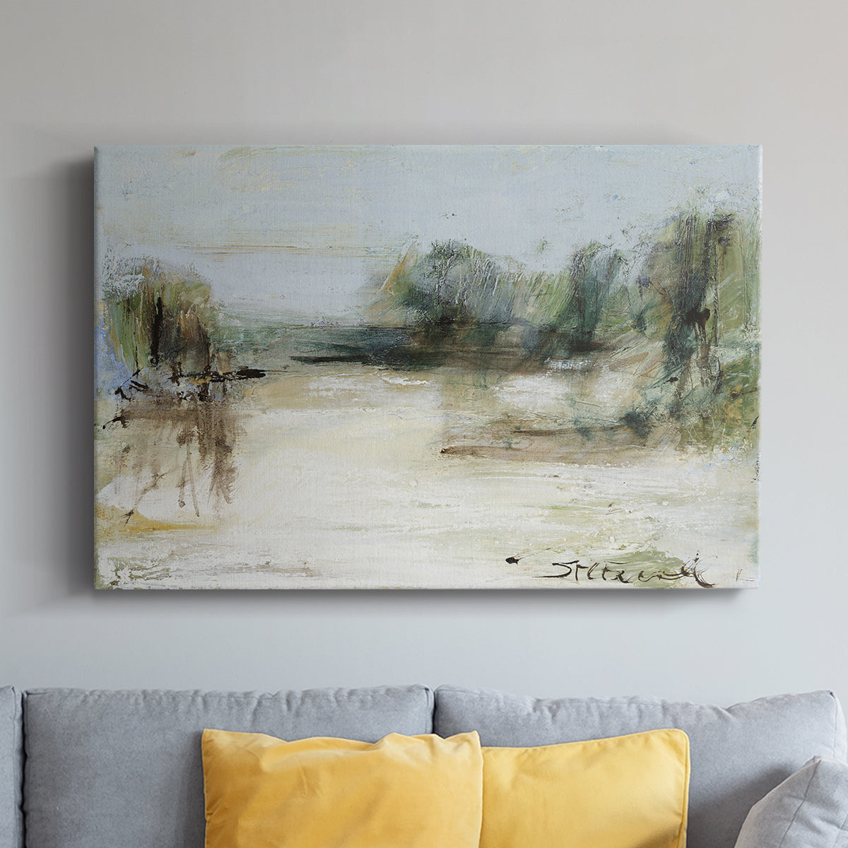 Wintery Horizon III - Canvas Art Print