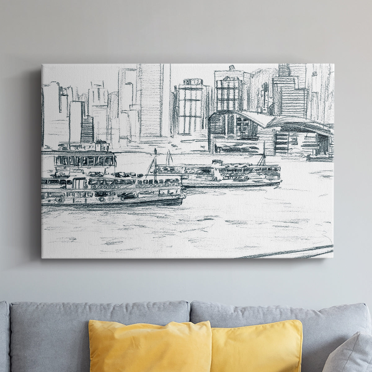 Ferryboats I - Canvas Art Print
