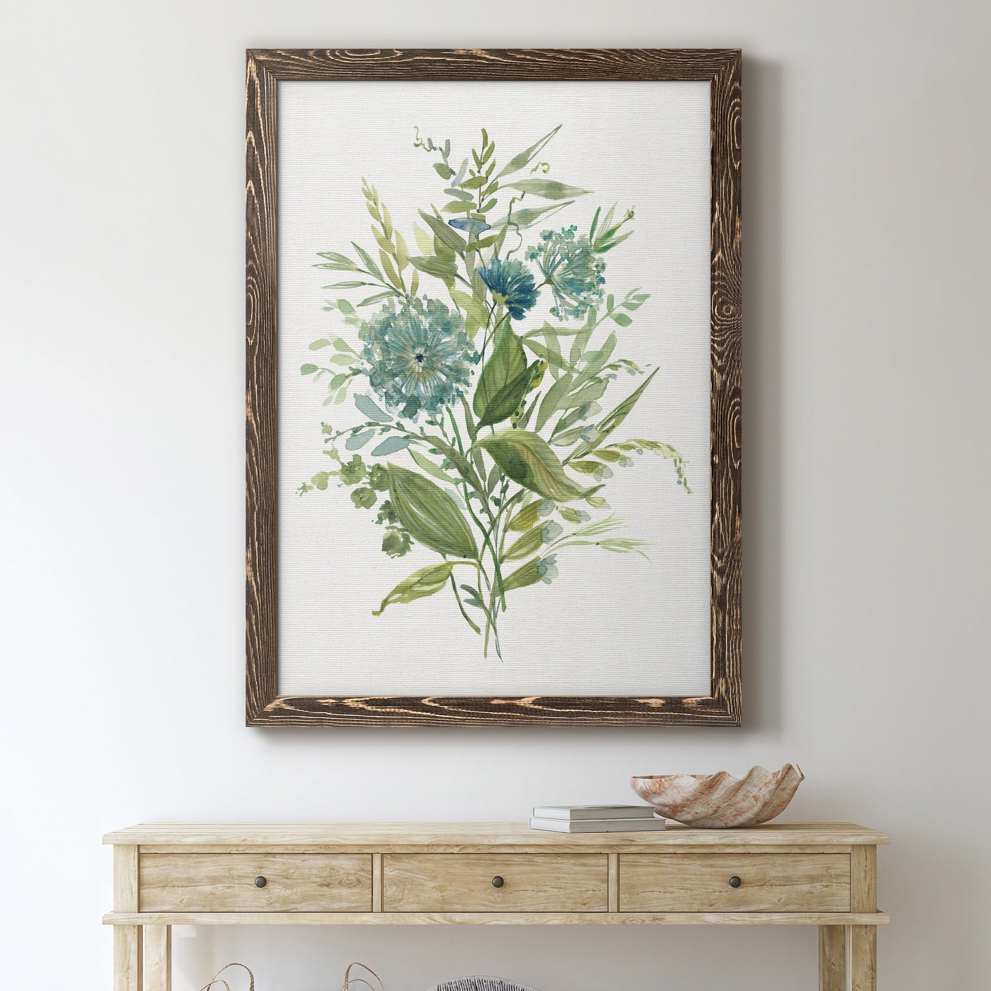 Greenery II - Premium Canvas Framed in Barnwood - Ready to Hang