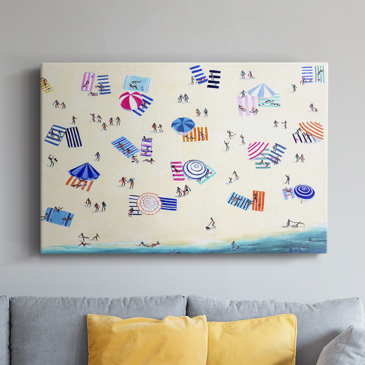 Colorful Beach - Canvas Art Print