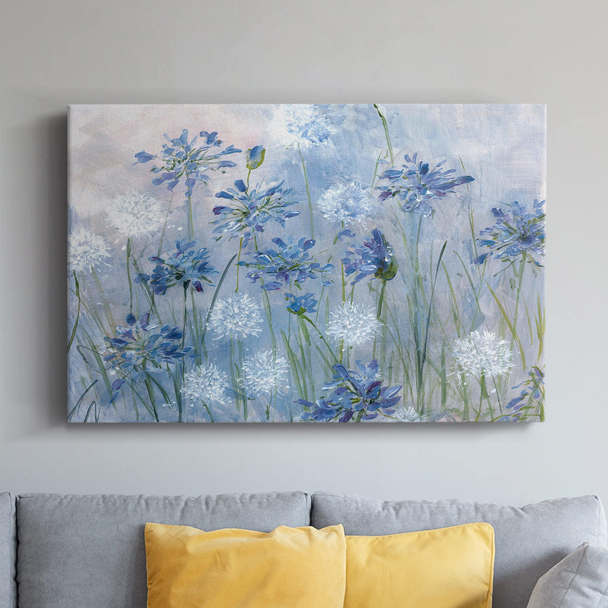 Dandelion and Agapanthus - Canvas Art Print