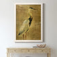 Gold Crane at Dusk I - Premium Canvas Framed in Barnwood - Ready to Hang