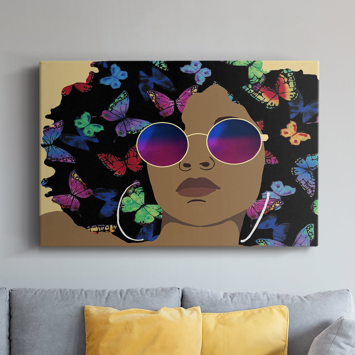 Butterfly Diva I - Canvas Art Print