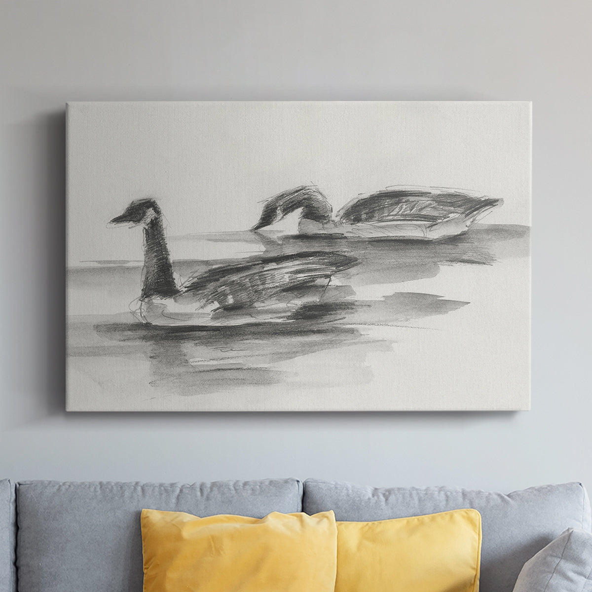 Geese Study II - Canvas Art Print