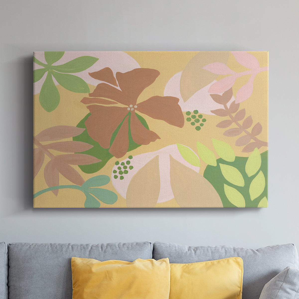 Neutral Blooms IV - Canvas Art Print