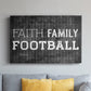 Faith Family Football - Canvas Art Print