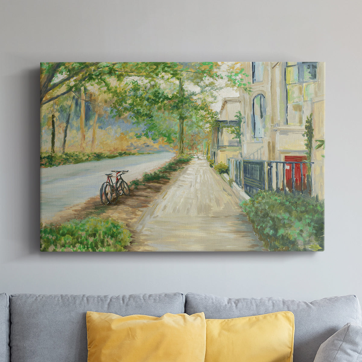 Sunny Side Of The Street - Canvas Art Print