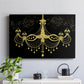 Golden Chandelier - Canvas Art Print