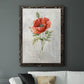 Linen Poppy - Premium Canvas Framed in Barnwood - Ready to Hang