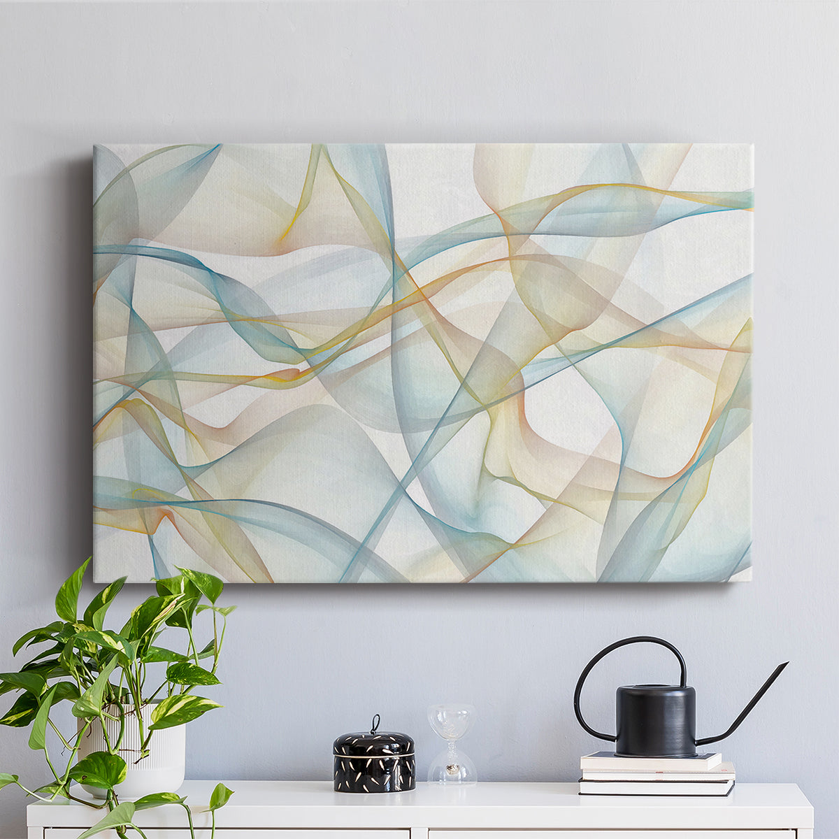 Curves and Waves VI - Canvas Art Print