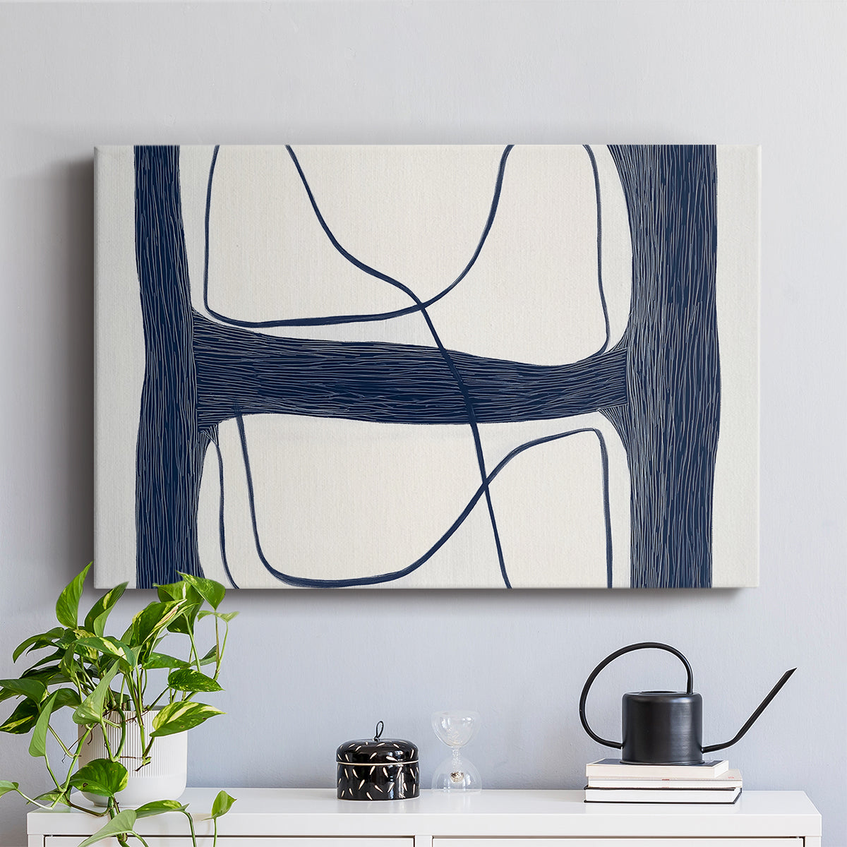 Blue Abstract XXV - Canvas Art Print