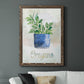 Potted Oregano - Premium Canvas Framed in Barnwood - Ready to Hang