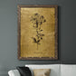 Gold Sketch Botanical II - Barnwood Framed Canvas Print