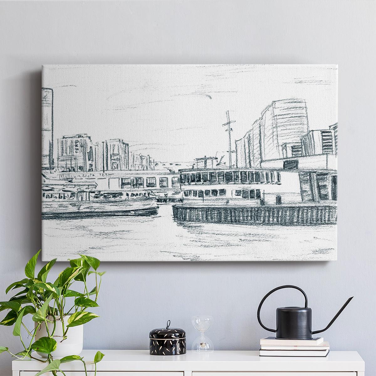 Ferryboats III - Canvas Art Print