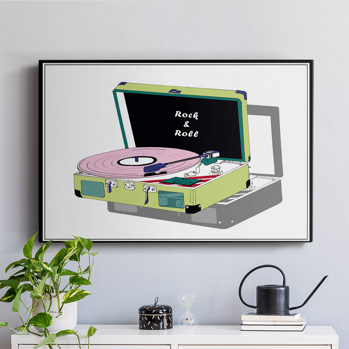 Record Shop II - Canvas Art Print