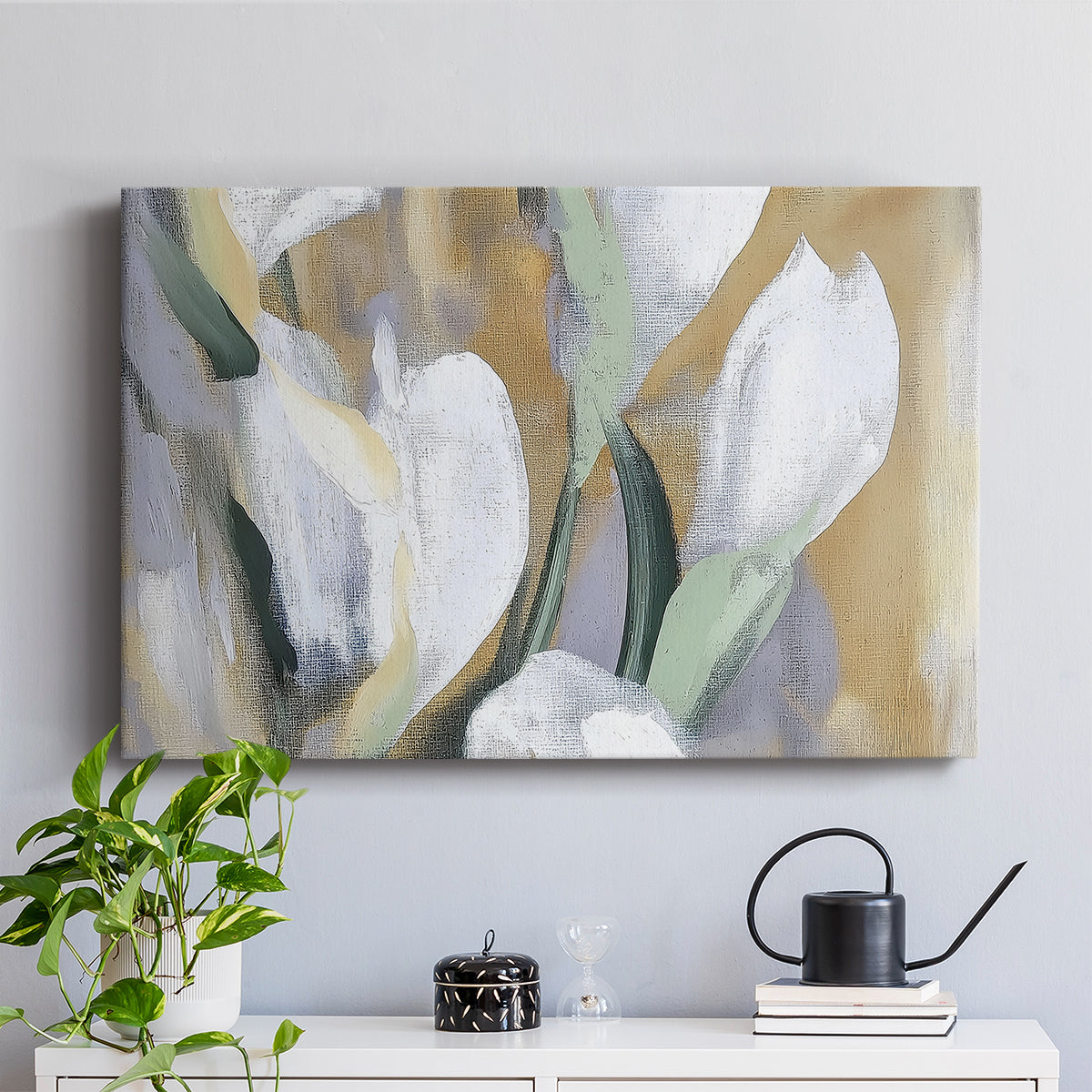 Floral Watercolor LV - Canvas Art Print