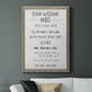 Stay Safe Rules - Premium Canvas Framed in Barnwood - Ready to Hang