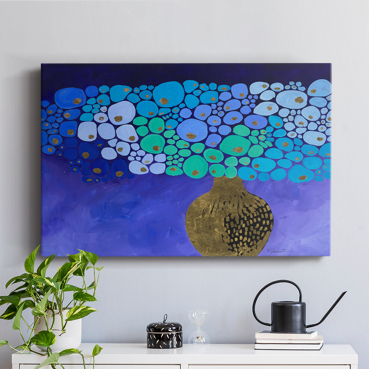 Blue Poppies II - Canvas Art Print