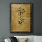 Gold Sketch Botanical II - Premium Canvas Framed in Barnwood - Ready to Hang