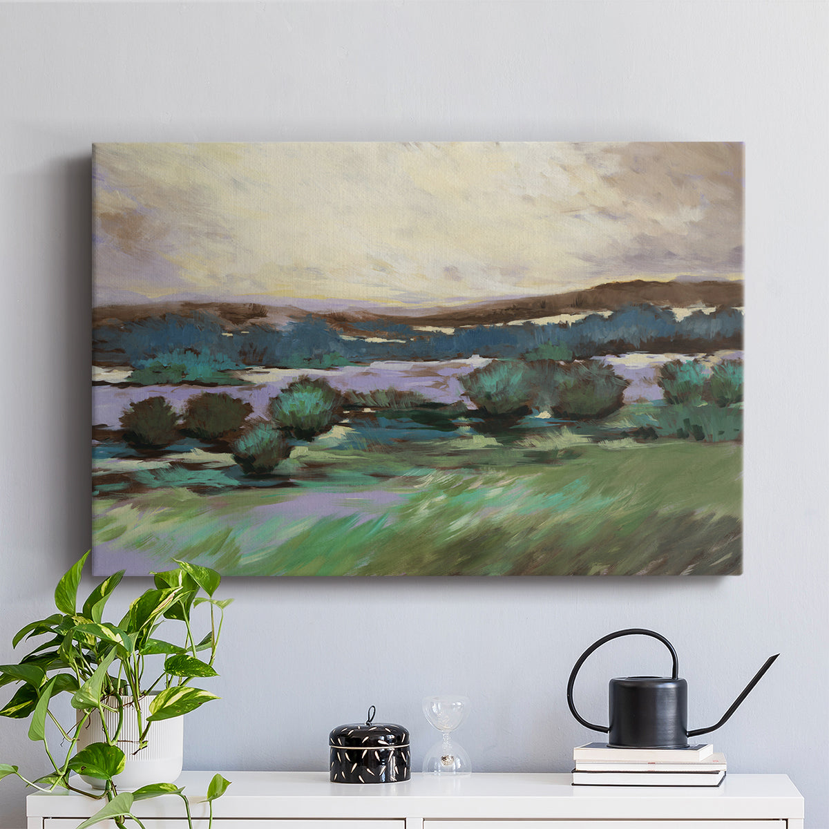 Sunny Desert Floor - Canvas Art Print